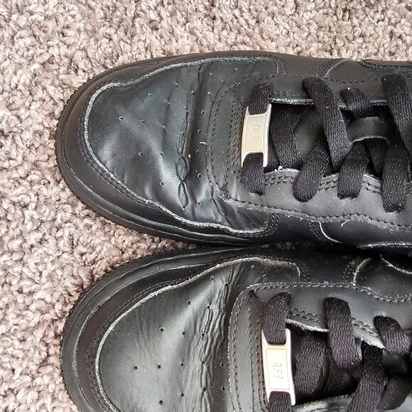 Nike Air Force 1 black size 7 youth - Picture 7 of 9
